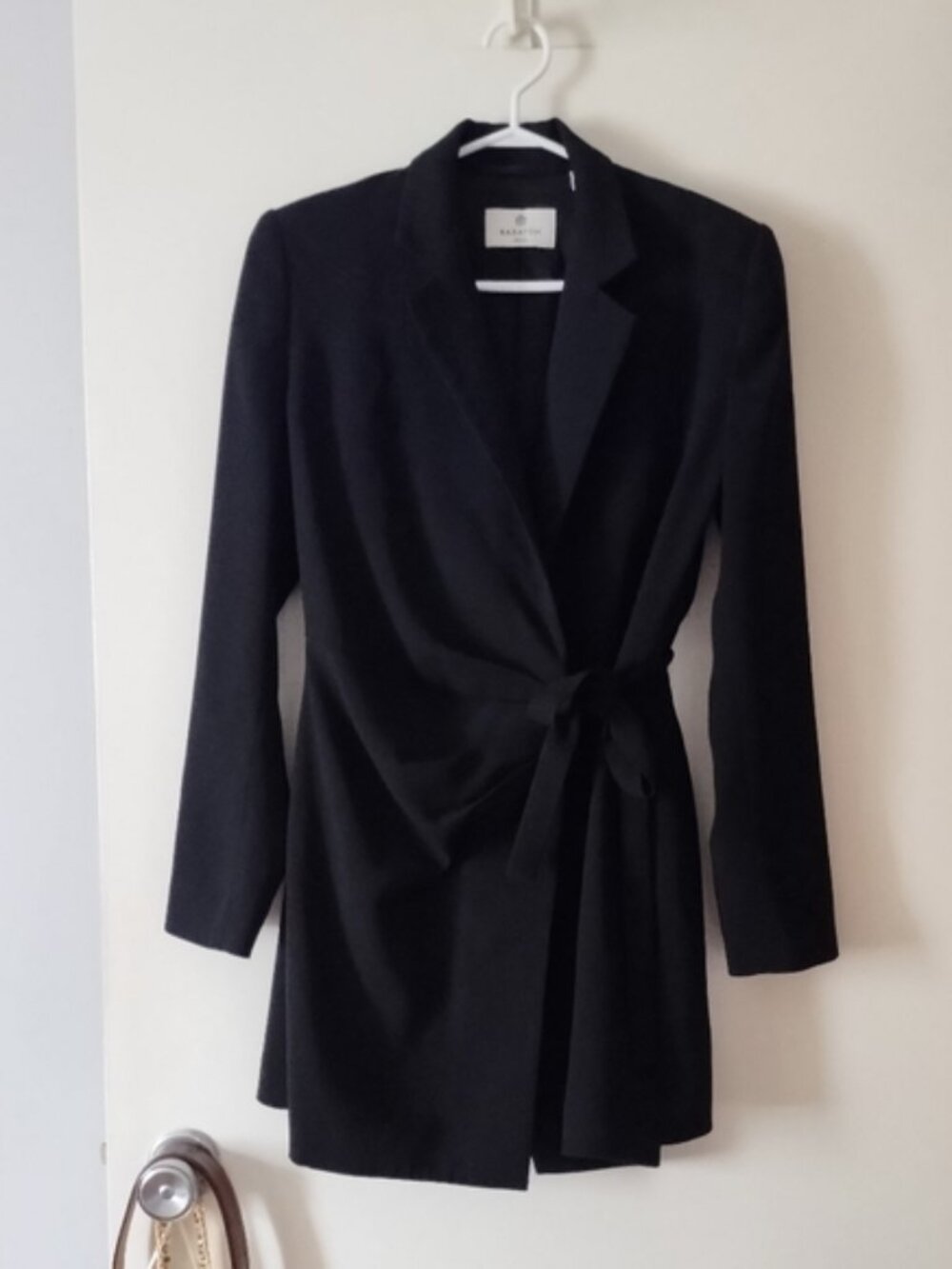 BABATON Pavilion Black Wrap Dress